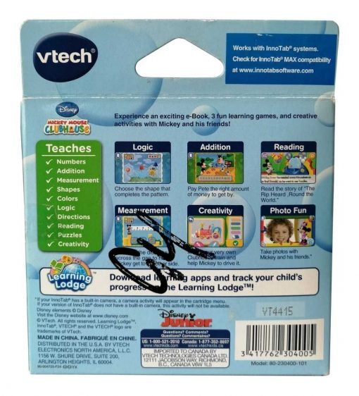 Juego Vtech Innotab Software Disney Mickey Mouse Clubhouse_1