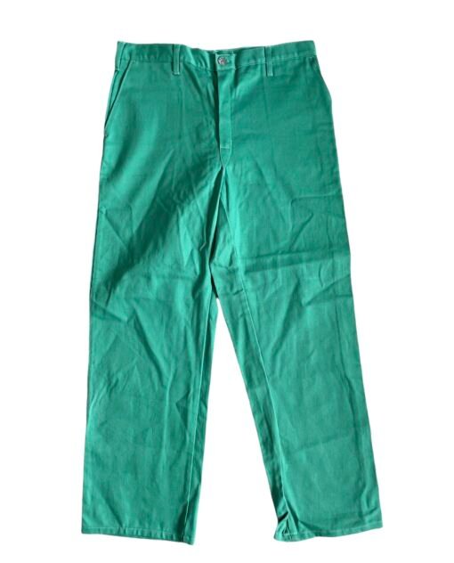 Pantalon Indura Verde Claro Resistente Flama 100% Algodon_4