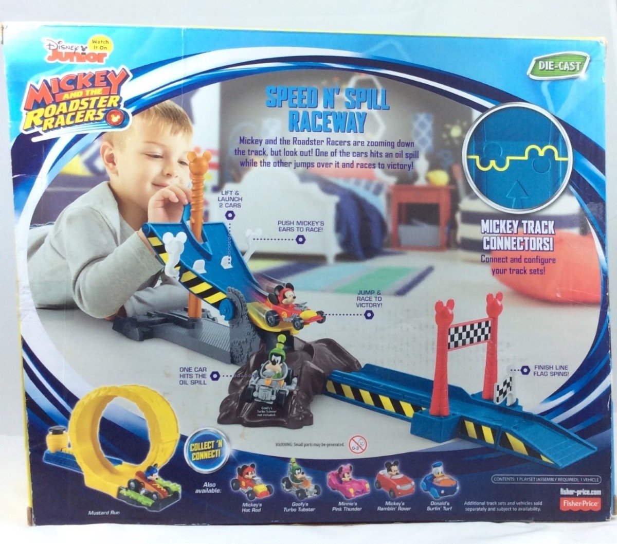 Pista Carreras Casa Club Mickey Roadster Racers Fisher Price - D bazar