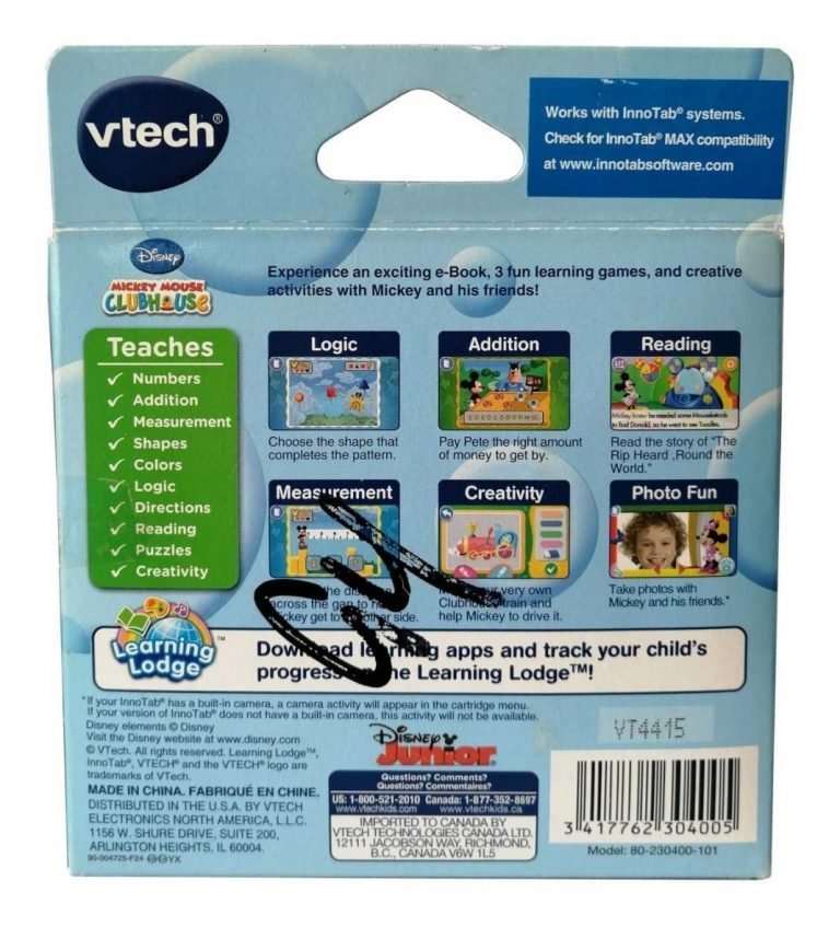 Juego Vtech Innotab Software Disney Mickey Mouse Clubhouse - D bazar