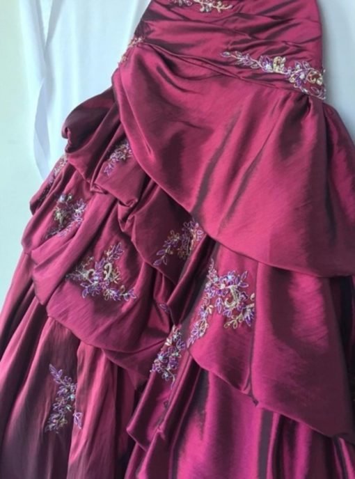 Vestido De Xv 15 Quince Años Color Merlot Quinceañera_4