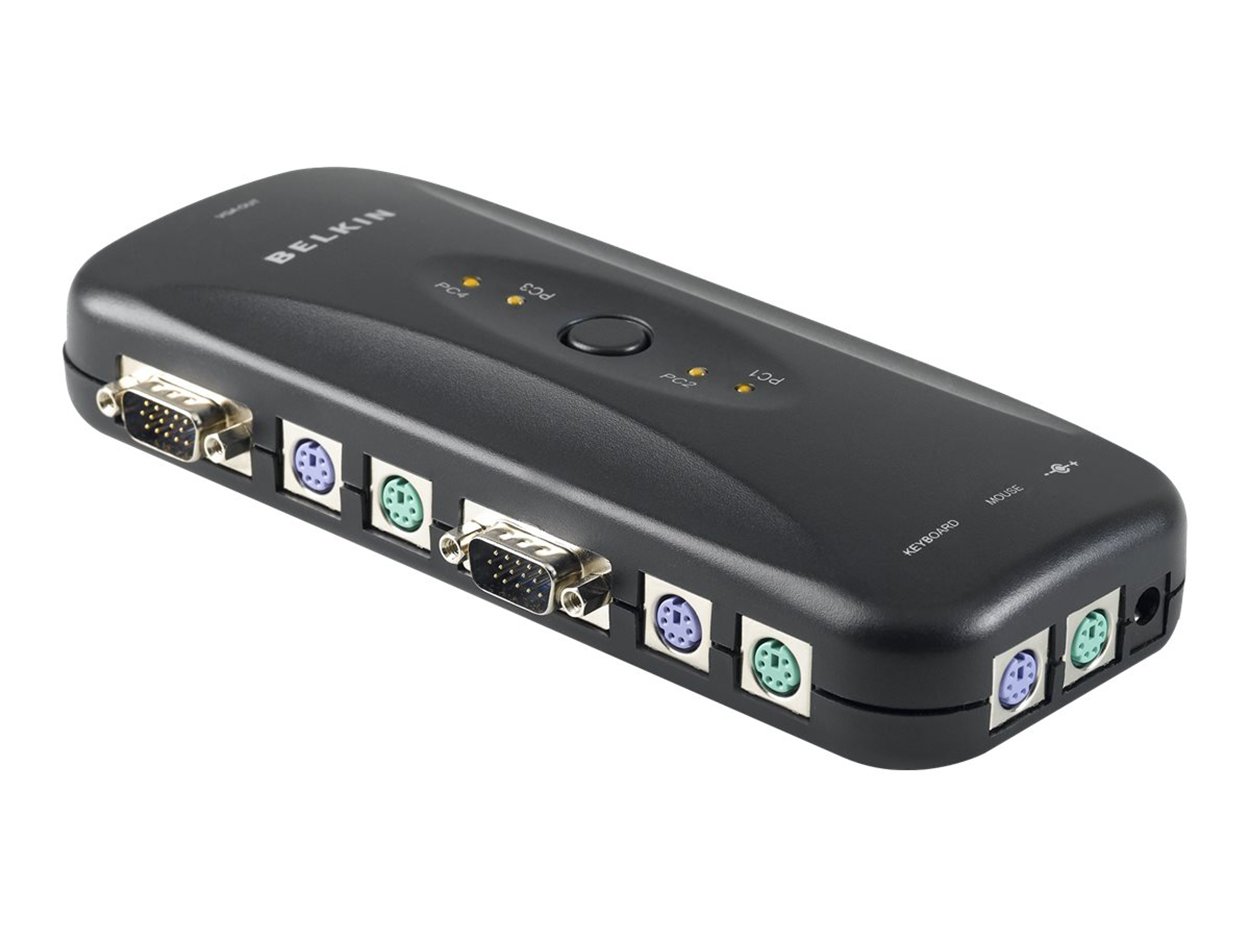 Switch Conmutador BELKIN 4 Puertos PS/2 KVM_0