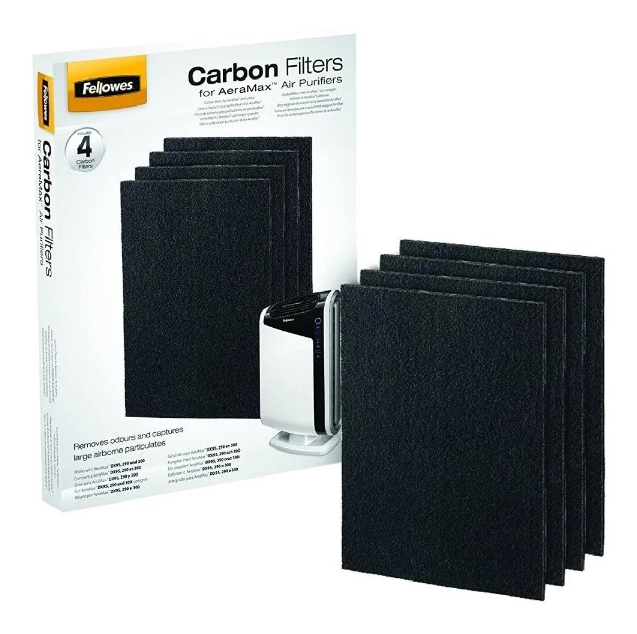 Filtro De Carbón Fellowe DX95 Purificador De Aire 4 Filtros_0