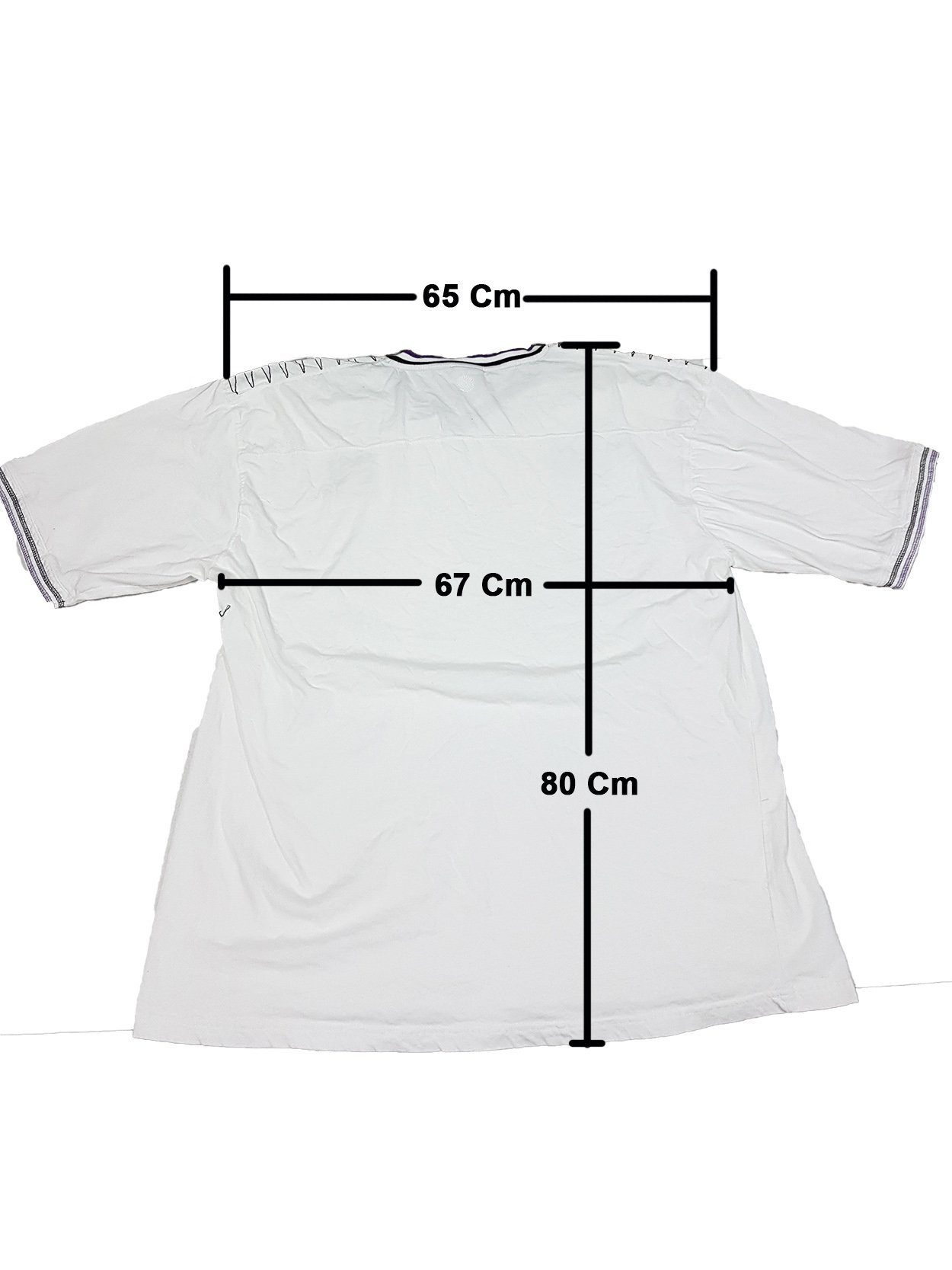 Playera ENYCE 100% Algodón Blanca Talla 4X Manga Corta_4