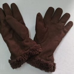 Guantes Aislante Cuero Gamuza Tela Afelpado Dama Thinsulate_10