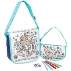 Bolsa Lapicera Mochila Infantil Colorear Disney Frozen 2pack_1