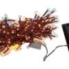 Serie Navideña Led Luces Led Blanco Luz Fija Baterias_0