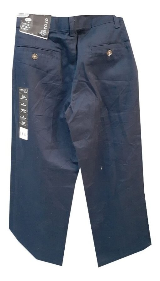 Pantalon Escolar Azul Marino George Uniforme Niño Repelente _14