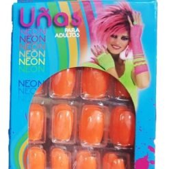 Uñas Postizas Fluorecentes Retro 80´s Paquete 12 Uñas _3