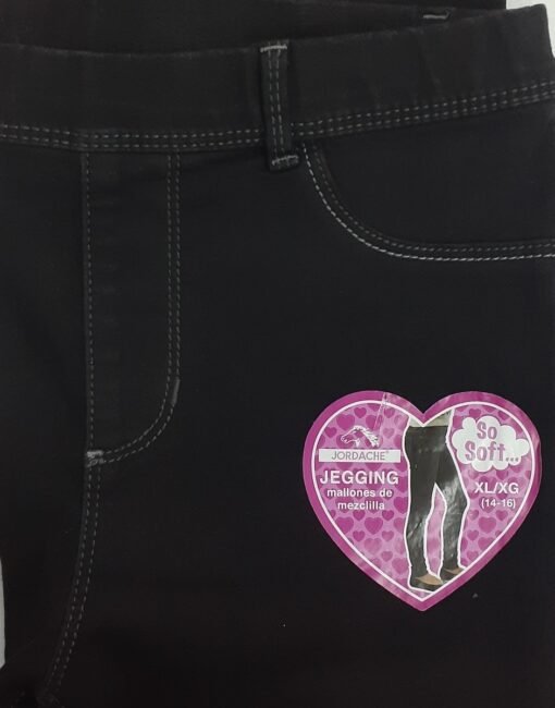 Pantalon Niña Mallones Mezclilla 14-16 Jordache Jegging Xl_3