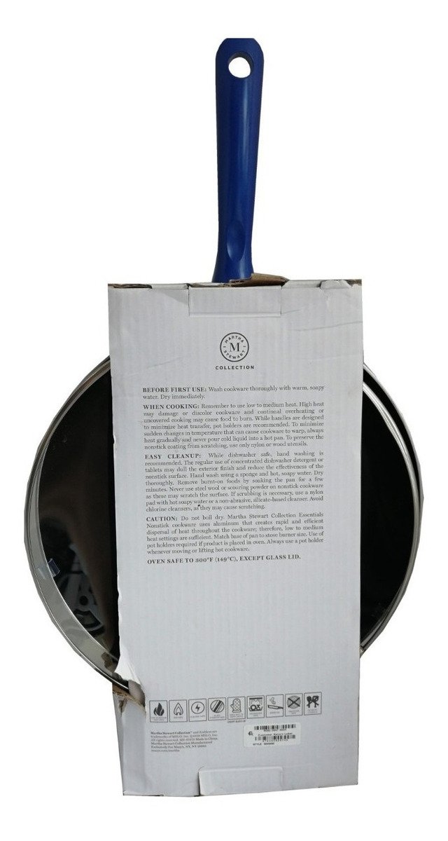 Sarten Cubierta Antiadherente Tapa 5 Qt 4.73 L Martha Stewar_1 Sarten Cubierta Antiadherente Tapa 5 Qt 4.73 L Martha Stewar_1