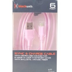 Cable Micro Usb Reforzado Carga Transferencia Datos Blackweb_1