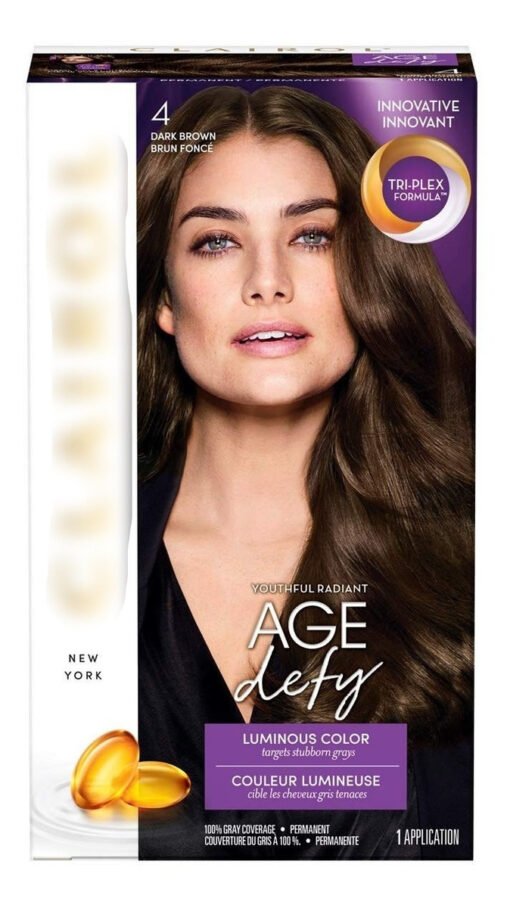 Tinte Clairol Marron Oscuro 4 Age Defy Luminous Color Perman_0