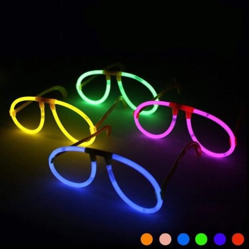 Lentes De Neon Tuny Glow Para Fiestas Kit De 5 Lentes Pack_4