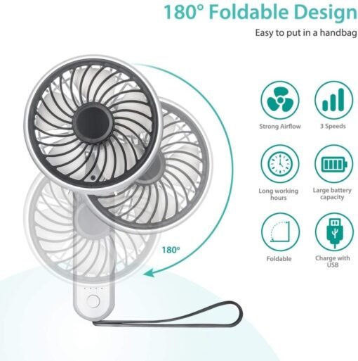 Mini Ventilador Usado Mano Usb Portatil Personal Marca Mod _1