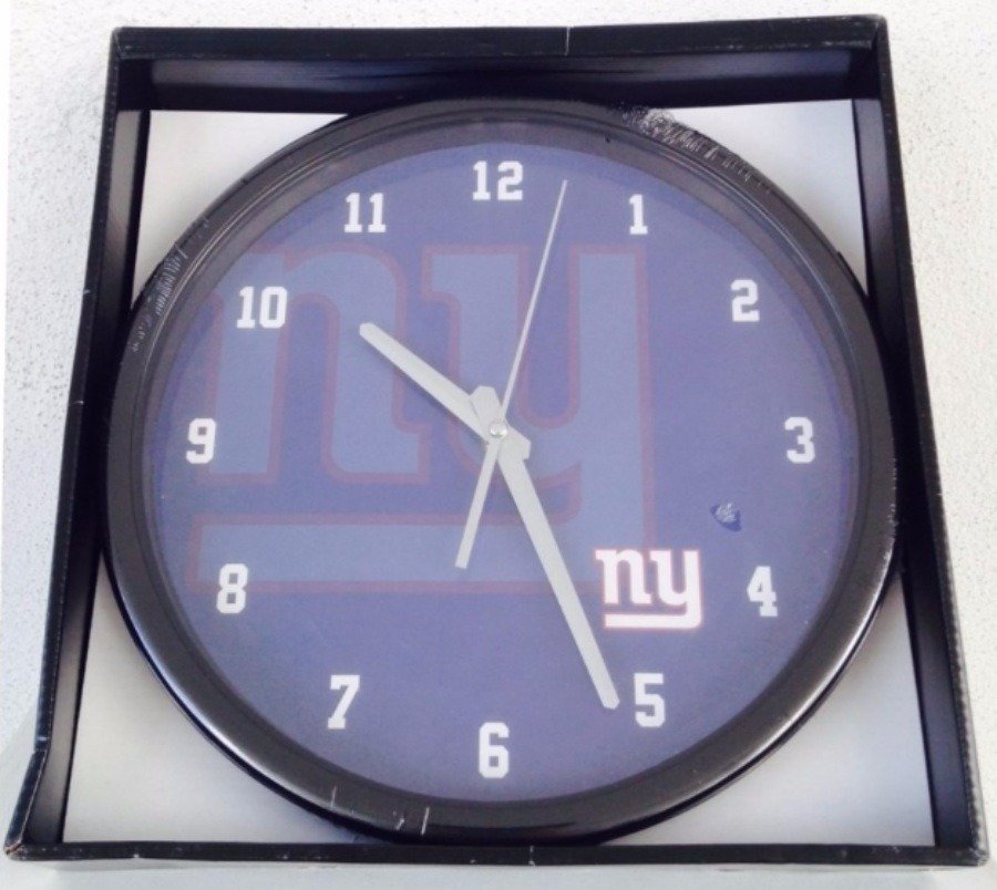 Reloj Pared Decorativo Nfl New York Giants Clock Original _1 Reloj Pared Decorativo Nfl New York Giants Clock Original _1