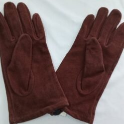 Guantes Aislante Cuero Gamuza Tela Afelpado Dama Thinsulate_4