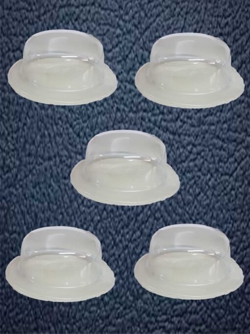 Sombrero Bombin Transparente Paquete 5_2