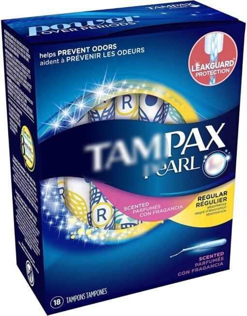Tampones Tampax Pearl 18 Piezas Con Aroma Regular Scented Ta_0
