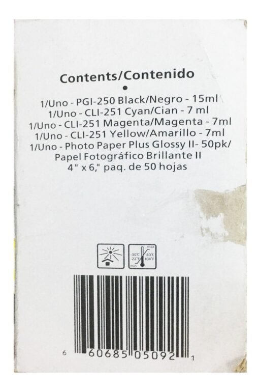 Canon Kit Imprimir Fotos 100 Papeles Y 4 Cartuchos Impresora_4