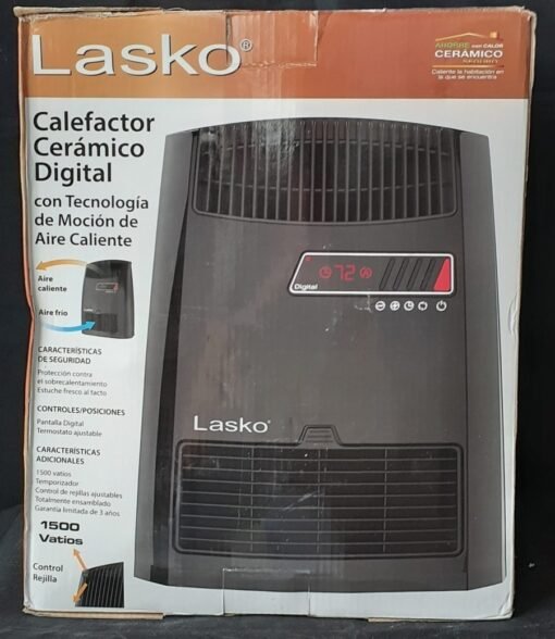 Calefactor Calentador Ceramico Digital Lasko Aire Caliente _5
