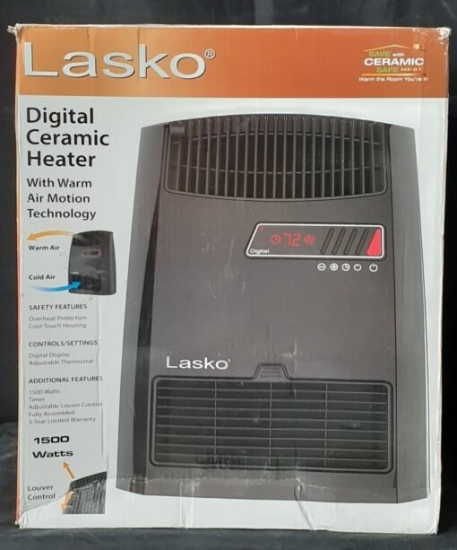 Calefactor Calentador Ceramico Digital Lasko Aire Caliente _1