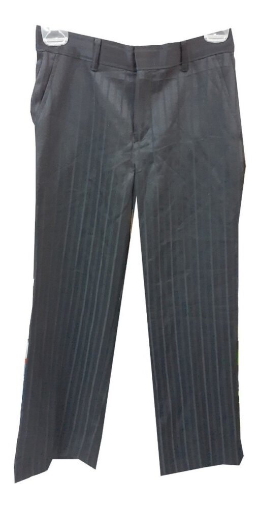 Pantalon De Vestir Niño Rayas Oscuro Marca George Talla 10_0