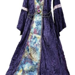 Vestido Princesa Medieval Violeta 7 A 9 Años_3