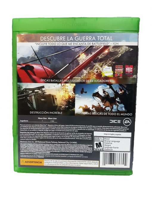 Battlefield 1 XBOX ONE Seminuevo Rated M Standard Edition_1