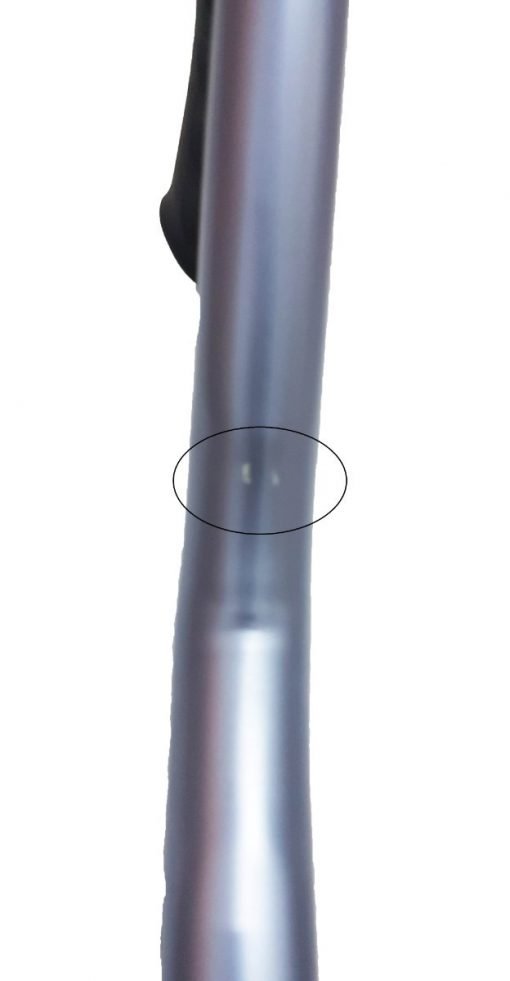 Baston Carex Azul Gris Metalico Aluminio Mango Suave Liviano_5