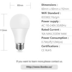 Foco Inteligente Colores Wifi Smart Bulb Compatible Alexa As_5