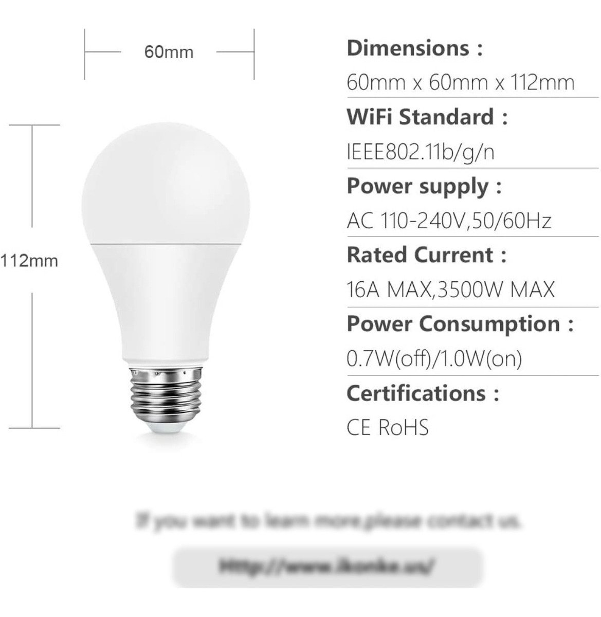 Foco Inteligente Colores Wifi Smart Bulb Compatible Alexa As_5 Foco Inteligente Colores Wifi Smart Bulb Compatible Alexa As_5
