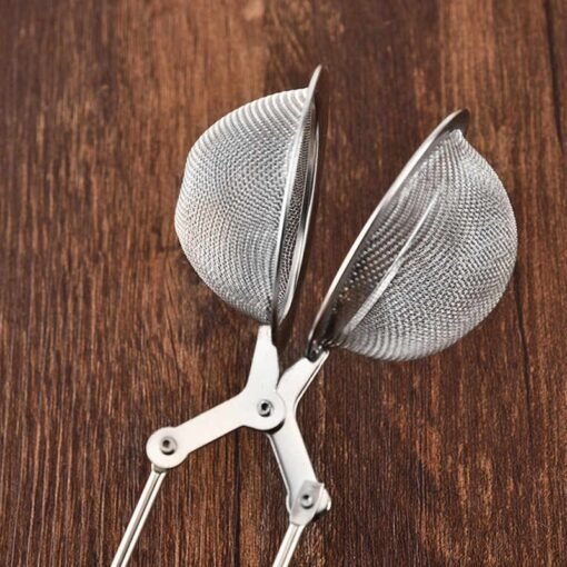Bola Infusora De Te Con Malla Pinza Pinzon Acero Inoxidable _3