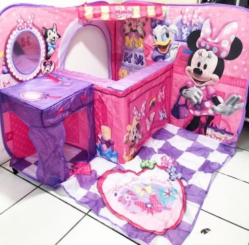 Casita Minnie Mouse Pop Up 3d Disney Plegable Tienda Campaña_5