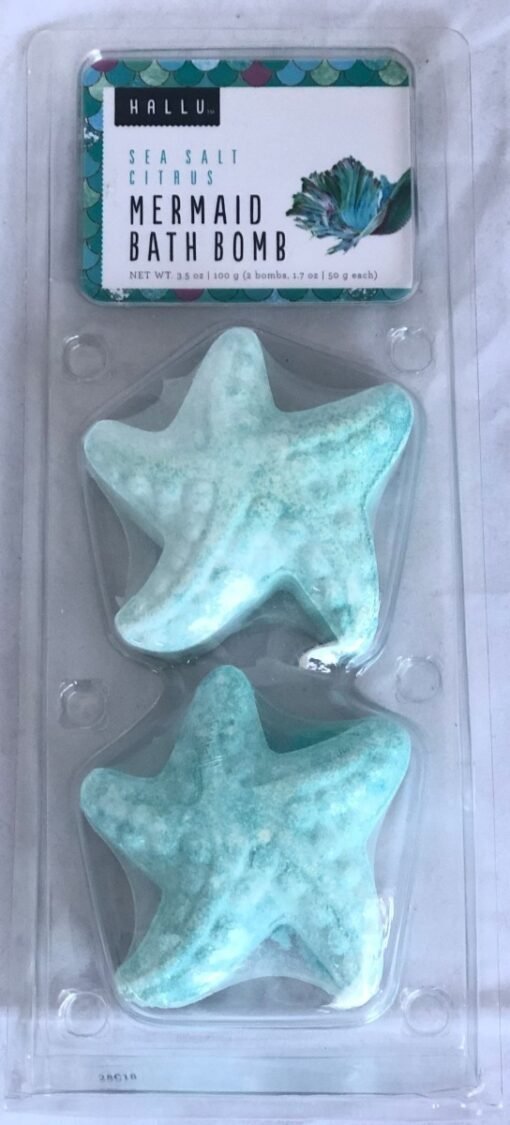 Bomba Jabon Baño Hallu Citricos Sal Marina Mermaid 100 G_1