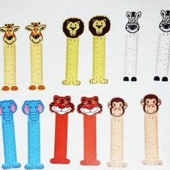 Regla Plastica Escolar Separador Libros Animalitos 20 Pack_2