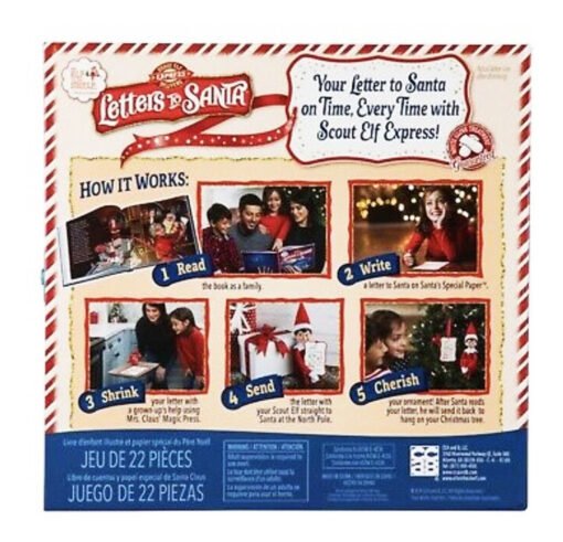 Elf On The Shelf Paquete Navidad Bernardo Cartita Santa_4