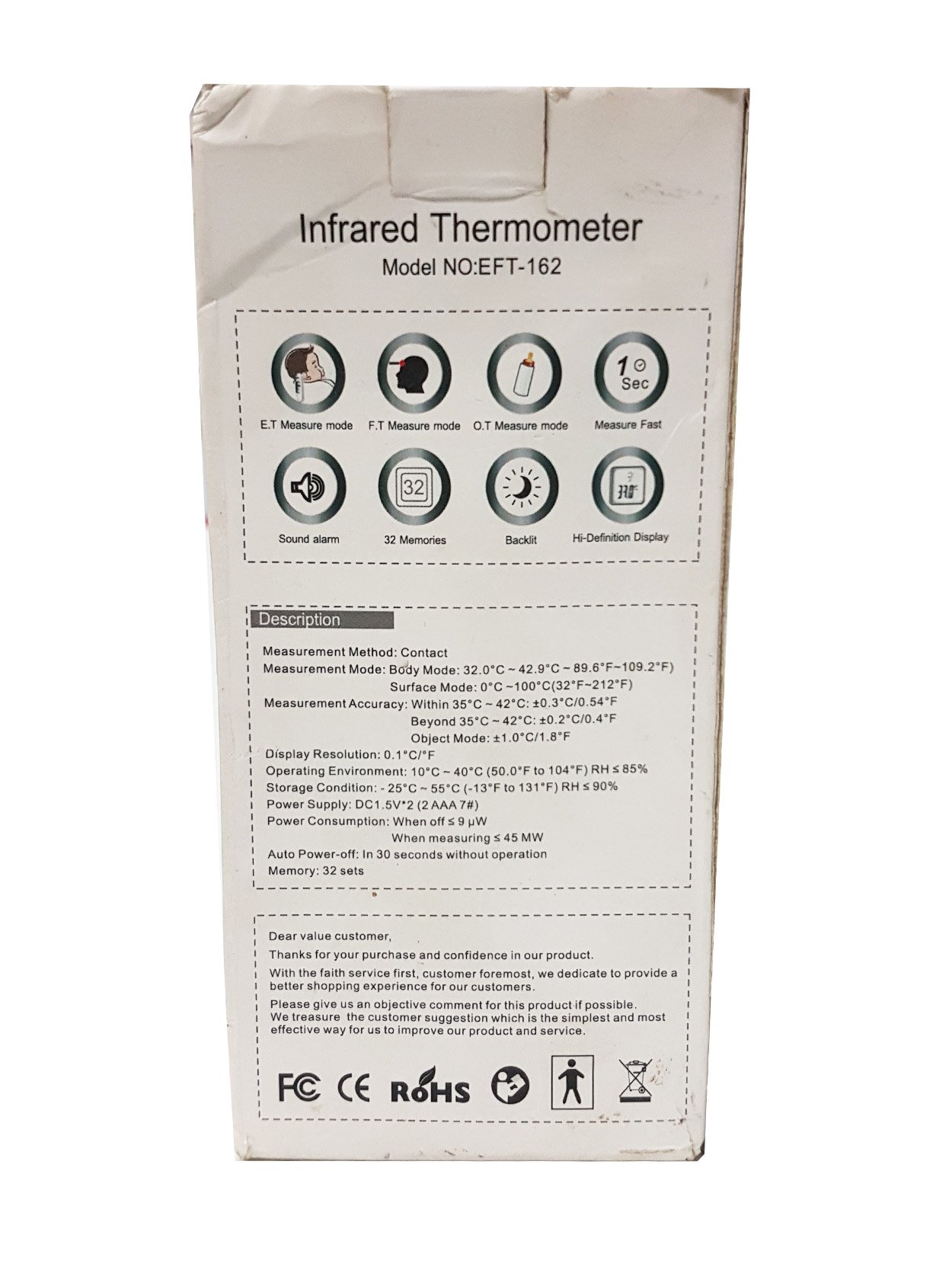 Termómetro Familiar Infrarrojo APOLLED EFT-162 DUAL _4