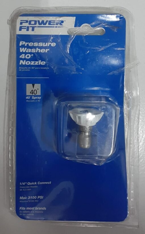 Boquilla De 40 Grados Para Lavadora De Presion Nueva 6.3mm_1