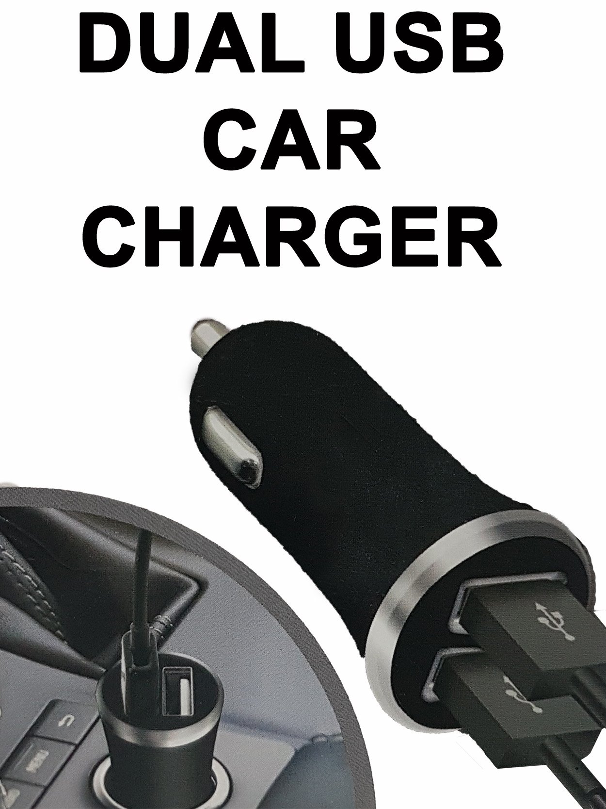 Cargador USB Dual USB Car Charger 2.4 Amp Dual Port_0