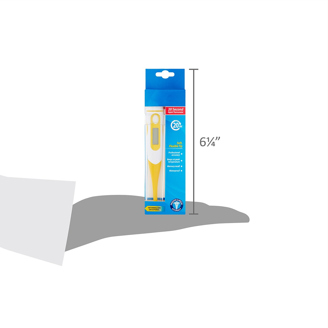 Termometro 20 Segundos Digital Facil De Usar ReliOn _4