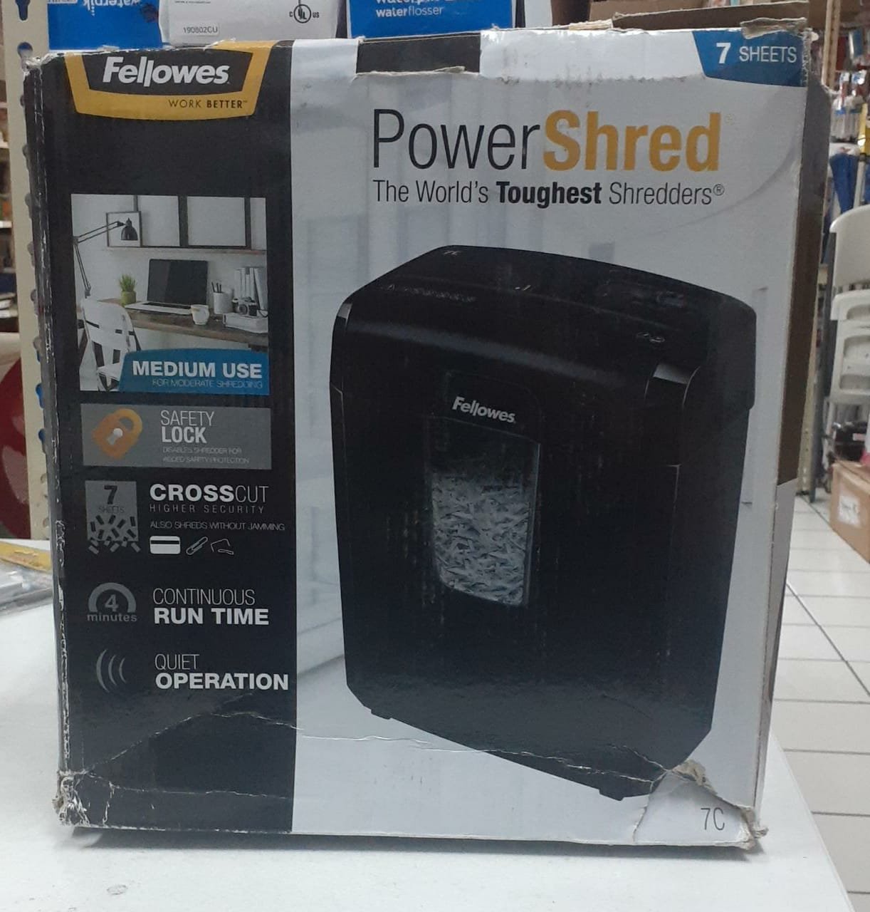 Trituradora De Corte Cruzado Powershred 7 Hojas Office Usada_6 Trituradora De Corte Cruzado Powershred 7 Hojas Office Usada_6