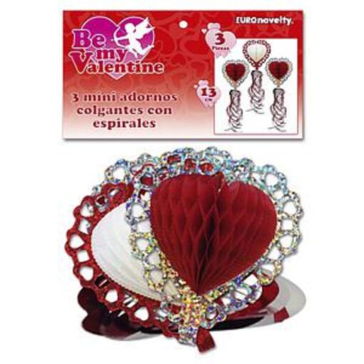 Colgantes Mini Adornos Espirales San Valentin Corazones New_0