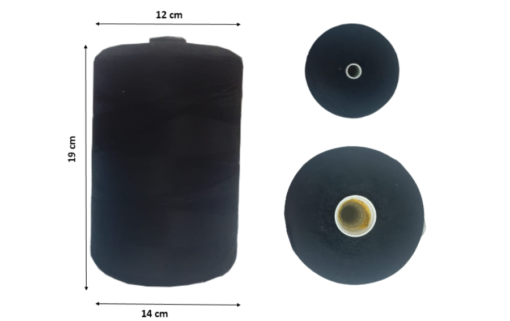 Carretes De Hilo Black 19200 Mts Maquina Coser Calibre 30/3_1