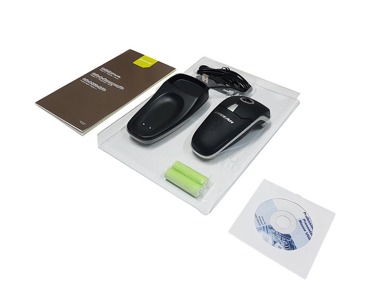 Mouse Optico IOGEAR 3 en 1 wireless puntero Laser _2