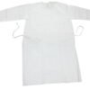 Bata Blanca Desechable Larga 122 Cm Médica Laboratorio_0