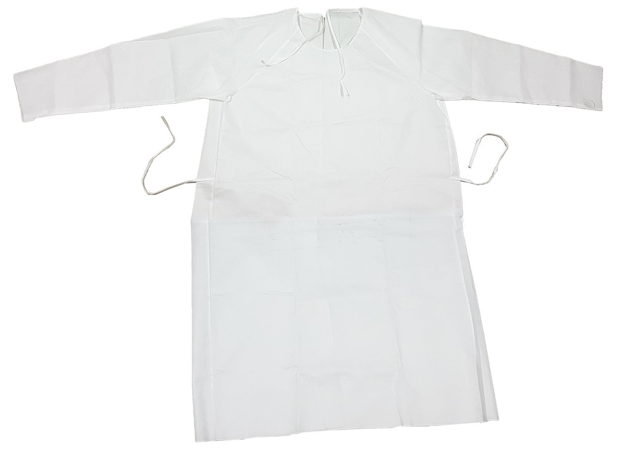 Bata Blanca Desechable Larga 122 Cm Médica Laboratorio_0 Bata Blanca Desechable Larga 122 Cm Médica Laboratorio_0