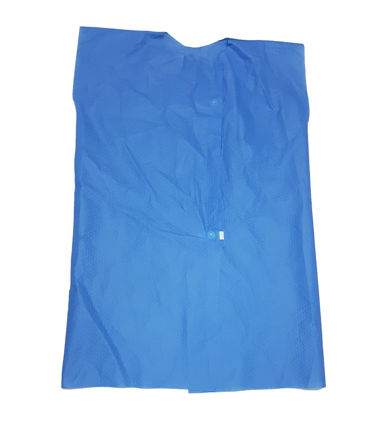 Paquete 5 Batas Paciente Sin Manga Desechable Azul Lab_1