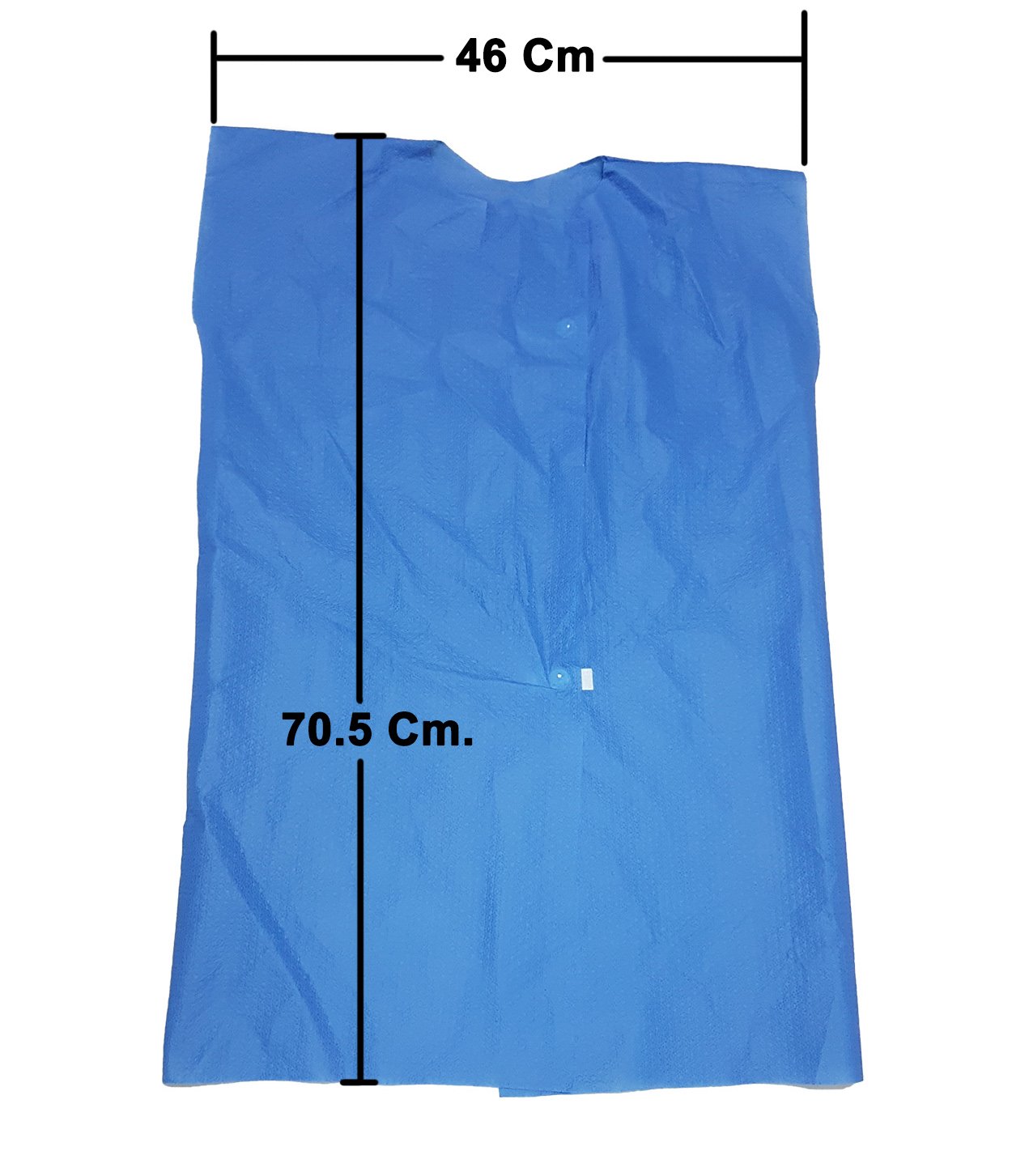 Paquete 5 Batas Paciente Sin Manga Desechable Azul Lab_5