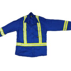 Camisa Trabajo FR Resistente Flama Azul Reflejantes KELTEK_0